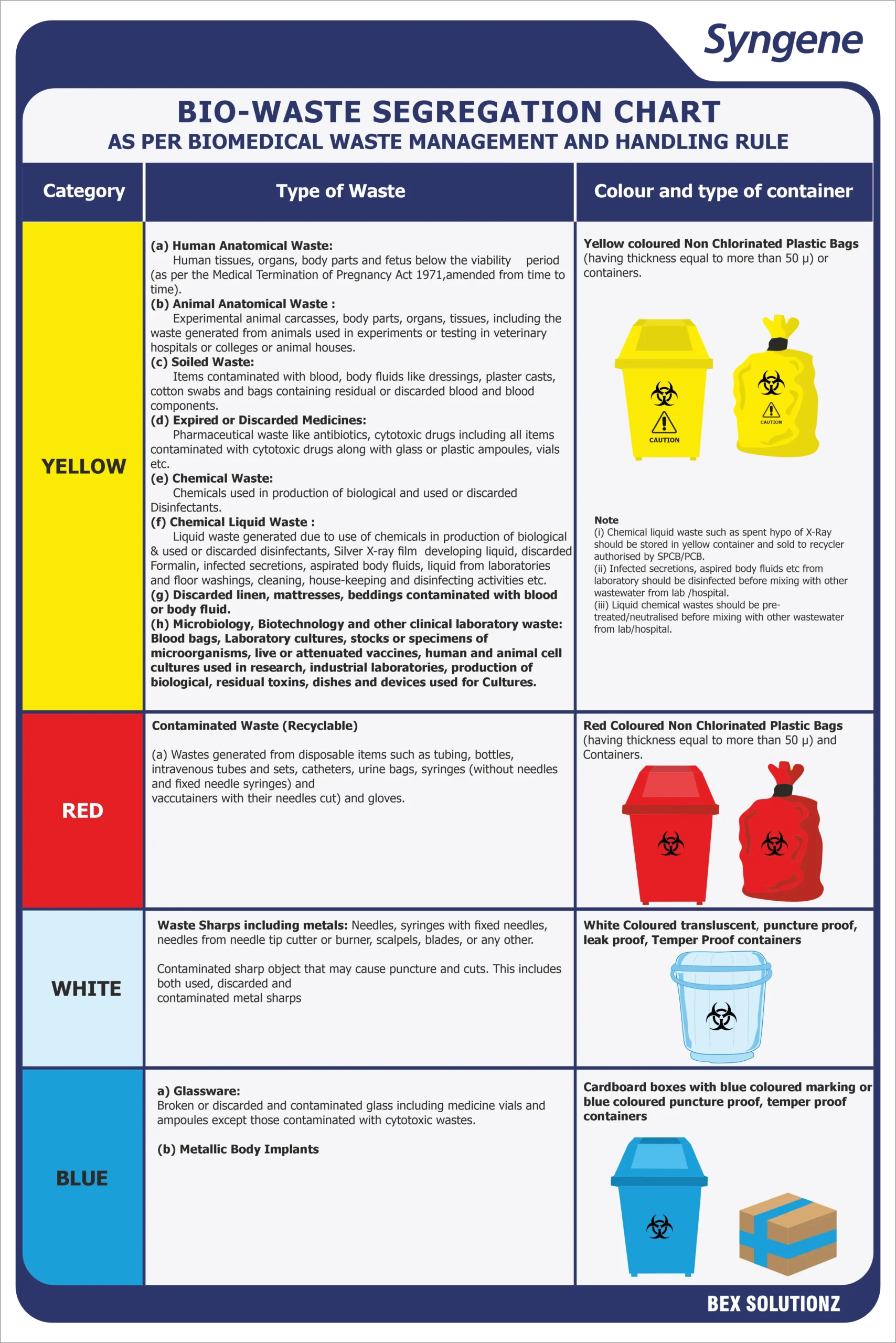 Bio-Waste Segregation Chart