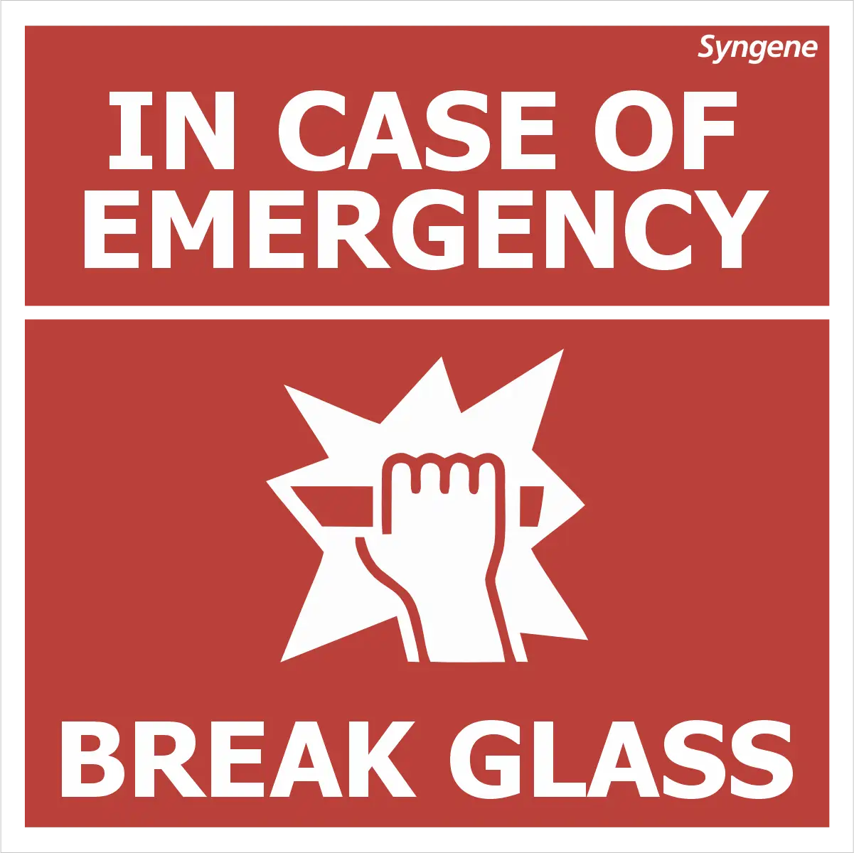 In Case of Emergency – Break Glass