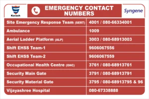 Emergency Contact Numbers