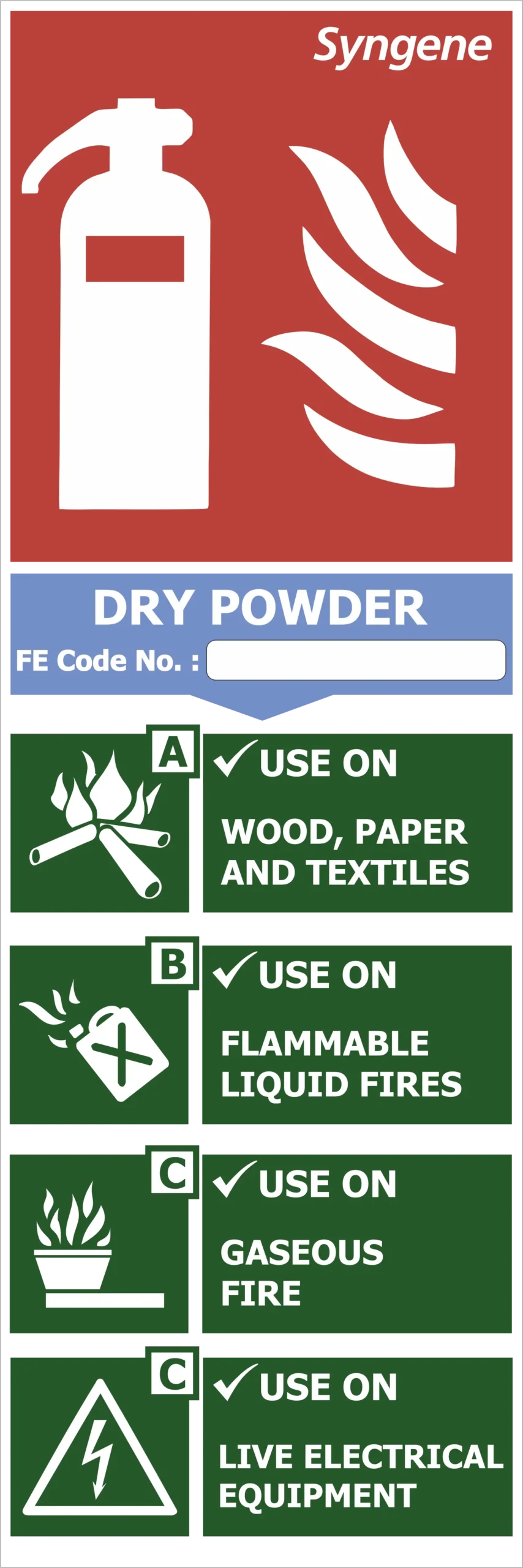 Dry Powder Extinguisher – Applications