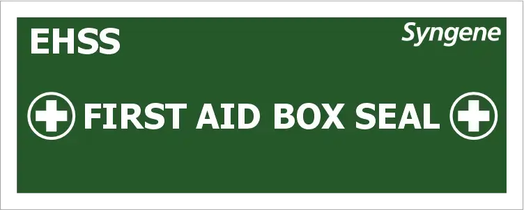 First Aid Box Seal
