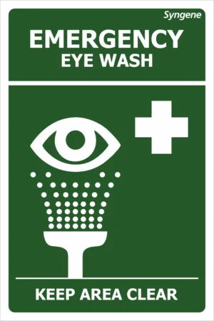 Emergency Eye Wash – Keep Area Clear