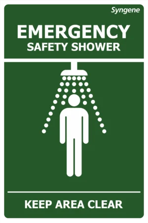 Safety Shower – Keep Area Clear