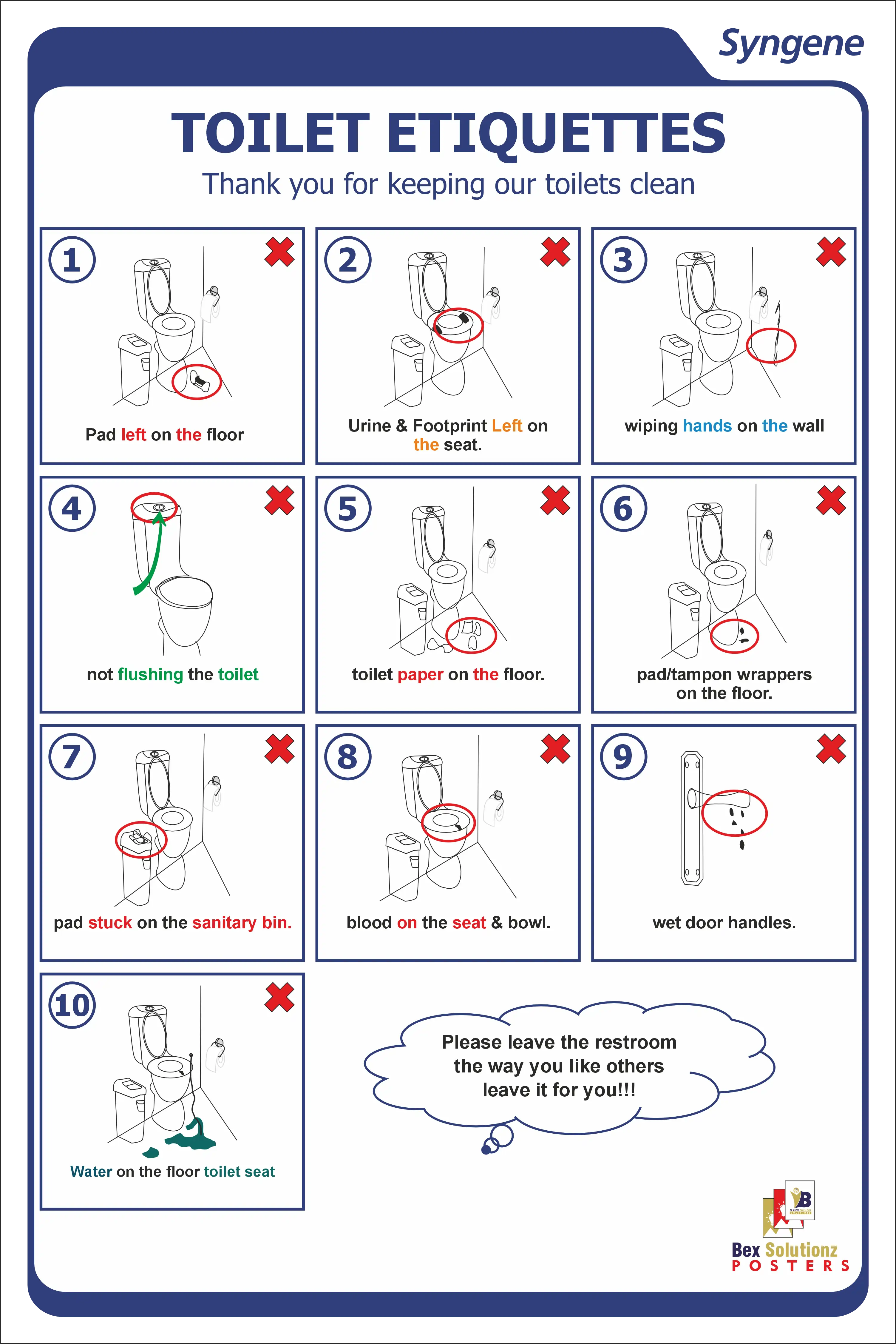 Toilet Etiquette – Visual