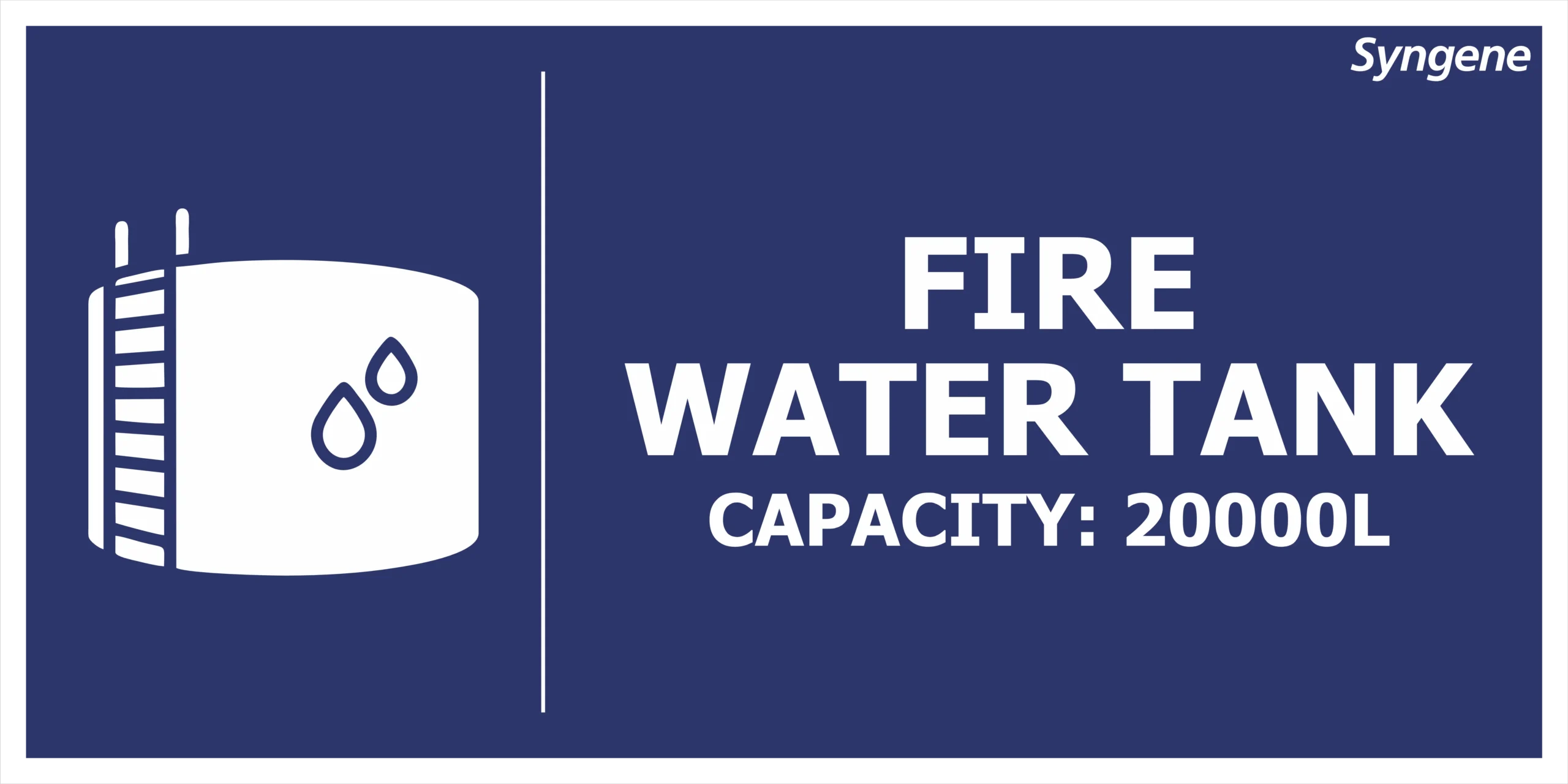 Fire Water Tank – Capacity 20,000 L