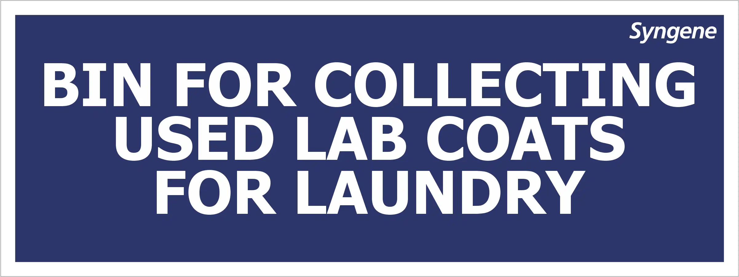 Used Lab Coats for Laundry Bin