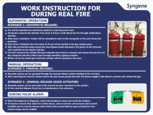 Work Instruction During Real Fire