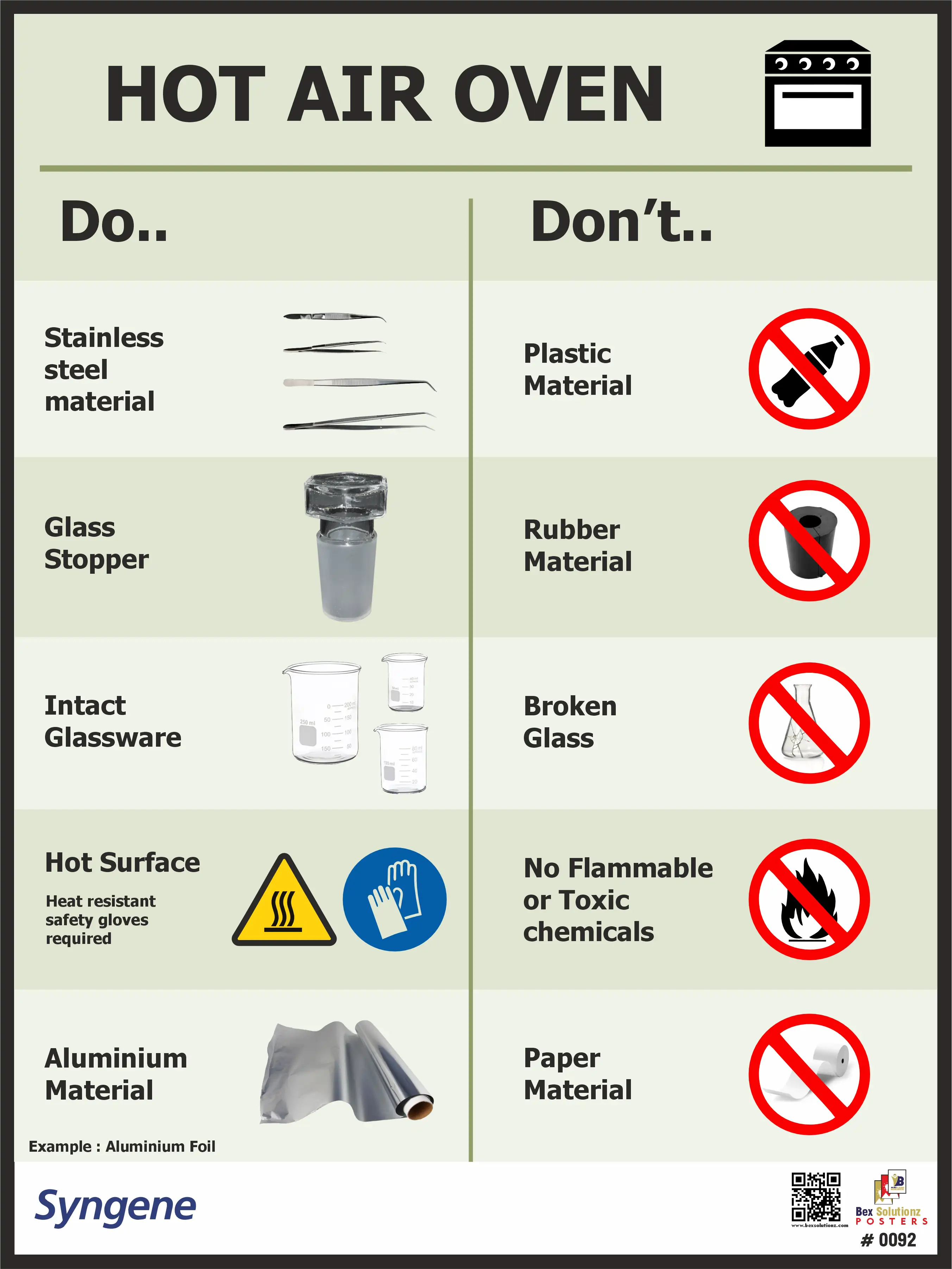 Hot Air Oven Do’s and Don’ts
