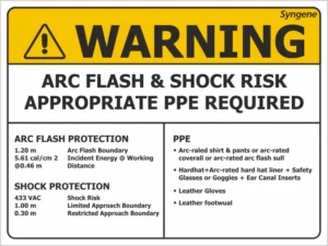 Arc Flash & Shock Risk – Appropriate PPE Required