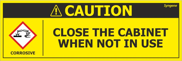 Close the Cabinet When Not in Use