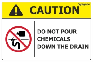 Do Not Pour Chemicals Down the Drain