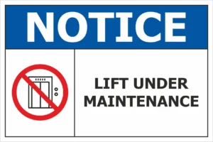 Lift Under Maintenance