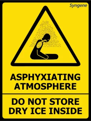 Asphyxiating Atmosphere – Do Not Store Dry Ice Inside Automatic Dispenser