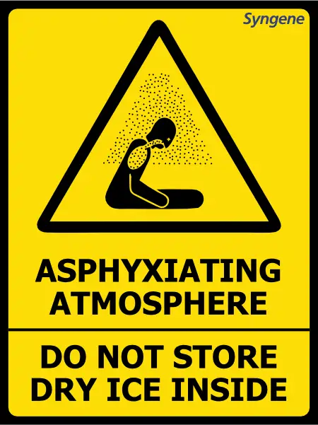 Asphyxiating Atmosphere – Do Not Store Dry Ice Inside Automatic Dispenser