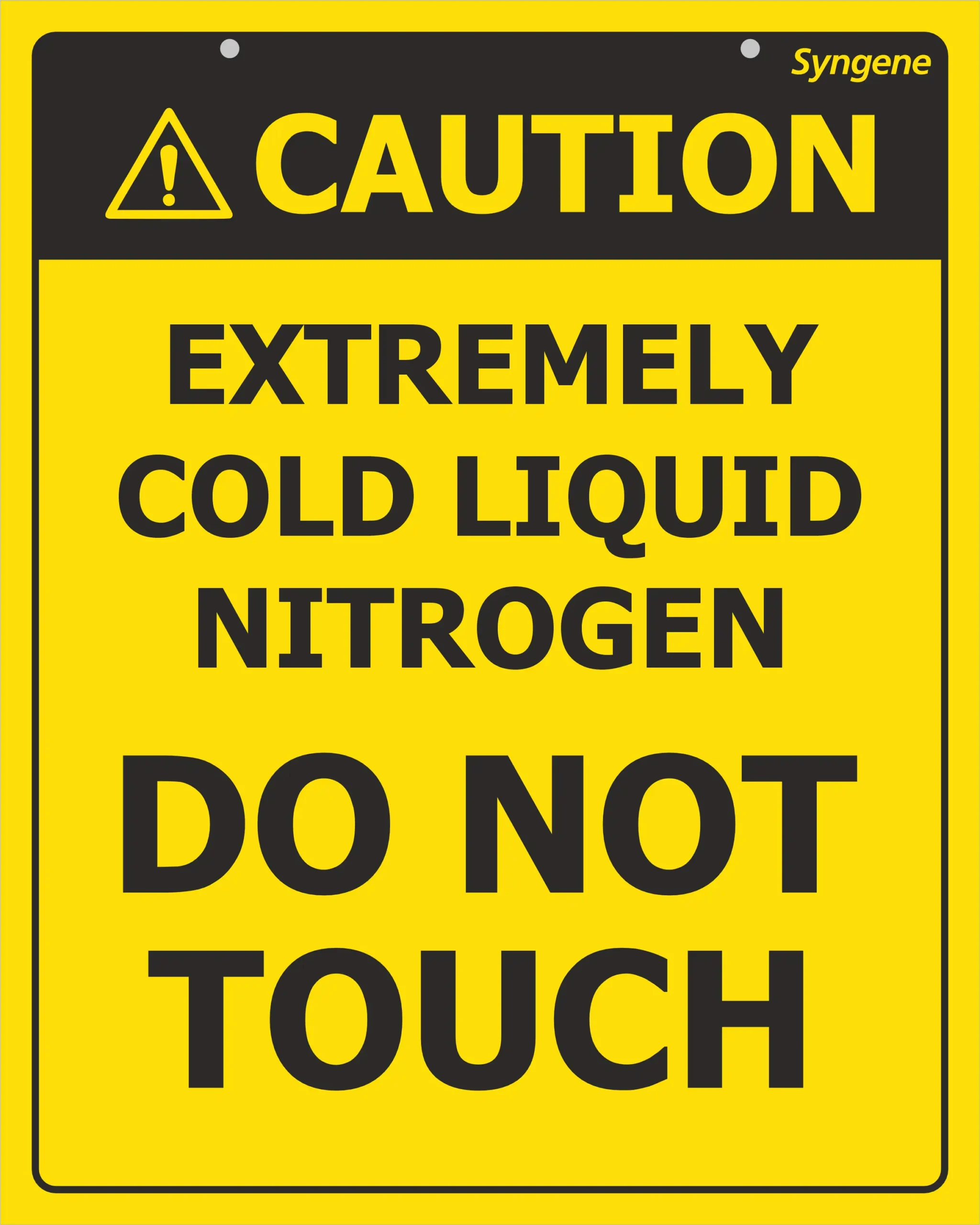 Extremely Cold Liquid Nitrogen – Do Not Touch