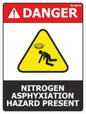 Nitrogen Asphyxiation Hazard Present
