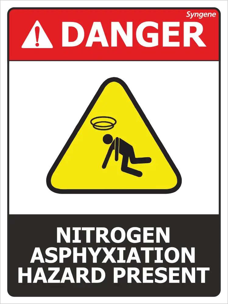 Nitrogen Asphyxiation Hazard Present