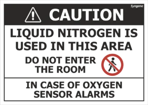 Oxygen Sensor Alarm – Liquid Nitrogen Used – Do Not Enter