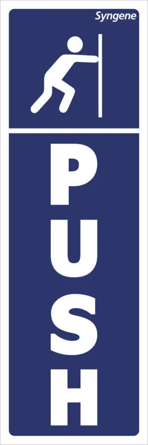 Push Door Sign