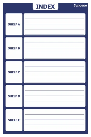 Shelf Index – A to E